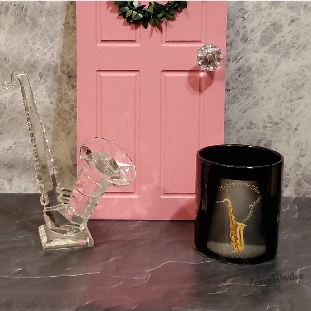 The Saxophone-Star of the Show-Gusseted Cotton Canvas Tote, Coffee Mug Combo - Picture 2 of 11